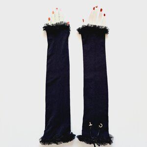 Chantal Thomass Women's Fingerless Black Gloves